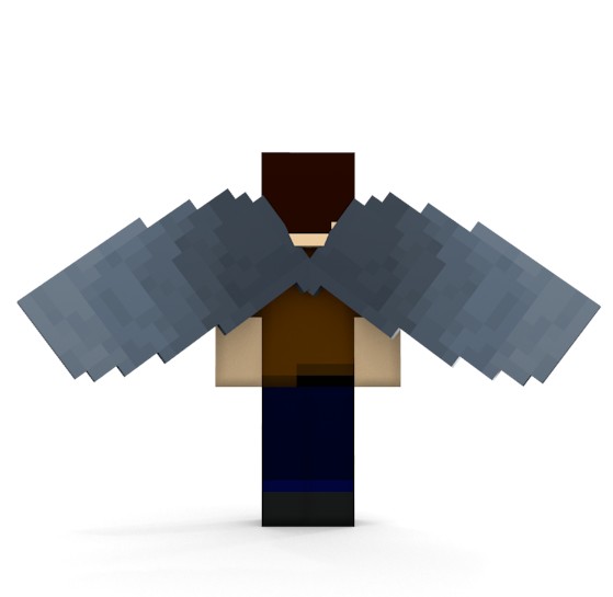Minecraft Elytra wings rigged preview image 1